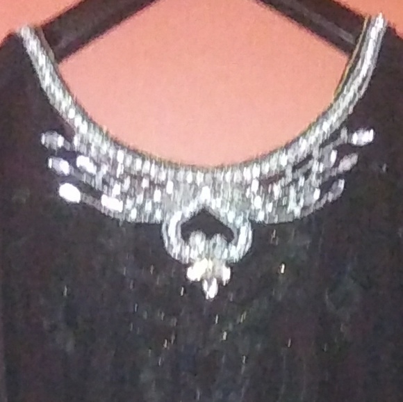 Black Bling Tall Girl Swim Coverup - Picture 3 of 3